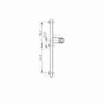 Maner Usa Exterior, Victory, Buton-buton, Sild Pentru Cilindru, 92 X 32 Mm - imagine 3