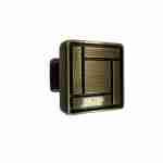 Buton mobilier bronz pătrat