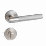 Mâner cu rozetă - Stilo - Nichel Mat Satin - imagine 2