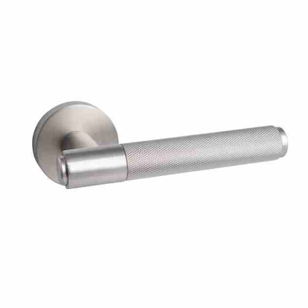Mâner cu rozetă - Stilo - Nichel Mat Satin