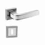 Mâner cu rozetă – Pieza - Crom cu Inserție Albă - imagine 4